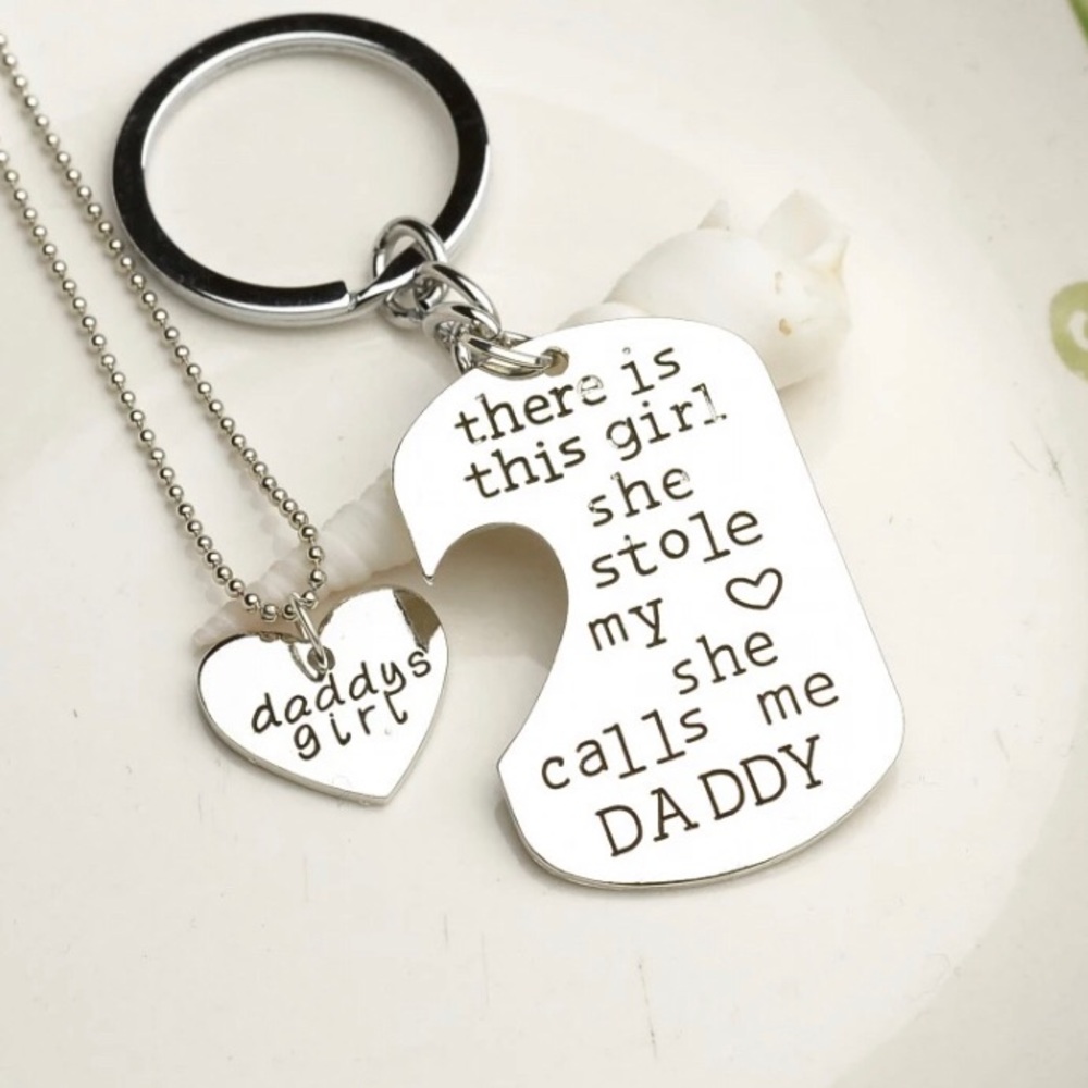 Daddy’s Girl Keychain Necklace